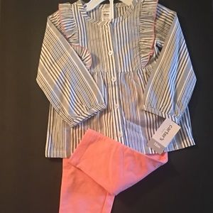 Carter’s 2PC 18mon Ruffle Shoulder Pant Set